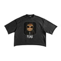 Punk Cat French Terry Raw Edge Tee