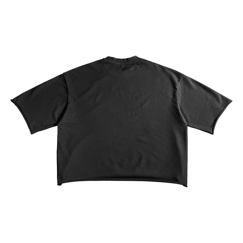 Punk Cat French Terry Raw Edge Tee